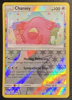 Chansey Reverse Holo Common 152/214 Pokemon TCG Sun & Moon Lost Thunder NM - Image 1