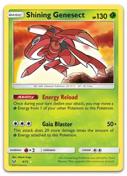 Shining Genesect #9/73 (NM) SHL Pokemon - Image 1