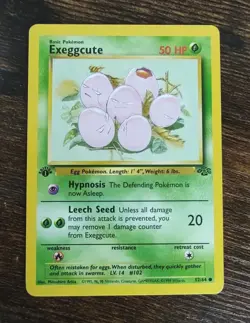 Pokemon Jungle 1st Edition Exeggute 52/64 Non Holo NM-MINT - Image 1