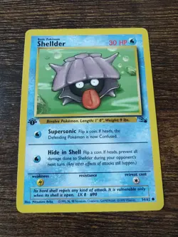 Pokemon Fossil 1st Edition Shellder 54/62 Non Holo NM-MINT - Image 1