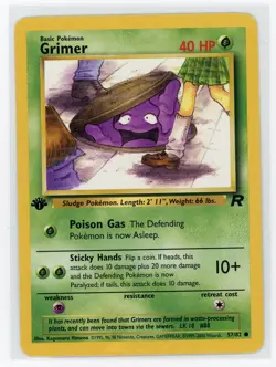 Pokemon TCG - Grimer 57/82 - Team Rocket - 1st Edition - Image 1