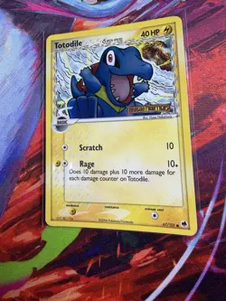 Pokemon Totodile 67/101 Dragon Frontiers Delta Species Reverse Holo - Image 1