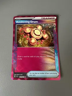 Pokemon TCG Temporal Forces Awakening Drum 141/162 Holo Ace Spec Rare - Image 1