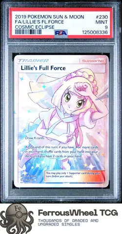 Fa/Lillie'S Fl.Force #230 - 2019 Pokemon Sun & Moon Cosmic Eclipse - PSA 9 - Image 1