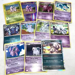 Nidoran Evolution Line Lot Nidorino Nidorina Nidoking Nidoqueen Pokemon TCG - Image 1