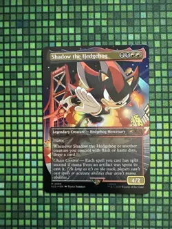 MTG Shadow the Hedgehog #2086 Rainbow Foil Mythic Secret Lair Drop Series (SLD) - Image 1