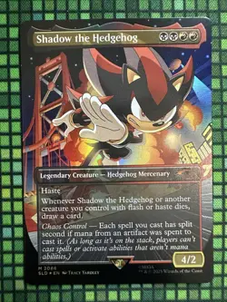 MTG Shadow the Hedgehog #2086 Rainbow Foil Mythic Secret Lair Drop Series (SLD) - Image 2
