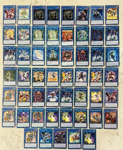 53 Yu-Gi-Oh Lt. & Dark blue Ritual and Link Monster CARD LOT, ALL 1ST EDITIONS - Image 1