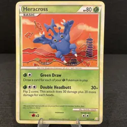 Heracross 43/123 Heartgold Soulsilver 2010 Pokemon TCG Card - Image 1
