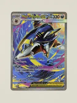 Pokemon Mega Sharpedo EX 127/094 Me02: Phantasmal Flames Full Art Holo Rare Card - Image 2