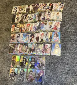 Lot 55+ Goddess Story Trading Cards NO DUPES SR CR R Anime Waifu Shiny Rare - Image 1