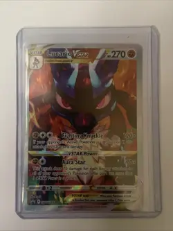 Pokemon TCG Lucario VSTAR SWSH291 Crown Zenith ETB Black Star Promo Card - Image 1
