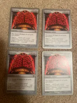 4x MTG LP magic cards Unhinged RARE Legendary Artifact Gleemax 121/140 RARE - Image 1
