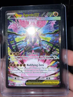 Pokemon Mega Zygarde EX Full Art Holo Rare Dragon POR 120/088 Card - Image 1