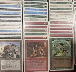 HUGE Lot of 50 Random Vintage Revised Edition cards - LP PL MTG Magic - Image 1