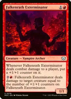X 1 Falkenrath Exterminator NM March of the Machine Commander 276 MTG Magic - Image 1