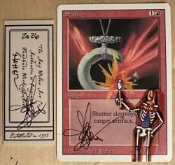MTG Shatter Alter Altered Sketch Art Amy WEBER Magic - Image 1