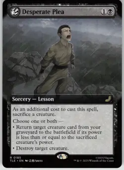 MTG Desperate Plea (Extended Art) Normal NM Avatar: The Last Airbender: Eternal- - Image 1