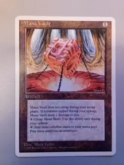 English Mana Vault Fourth Edition Magic the Gathering MtG *NO RESERVE* - Image 1