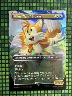 MTG Miles “Tails” Prower #2085 Rainbow Foil Mythic Secret Lair Drop Series (SLD) - Image 2