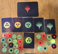 MTG Universes: Fallout Commander Punch out Markers, tokens - Image 1