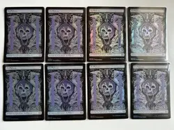 MTG Basic Lands FOIL x40 Full Art Set of 8 each Phyrexian All Will Be One - Image 2