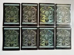 MTG Basic Lands FOIL x40 Full Art Set of 8 each Phyrexian All Will Be One - Image 4