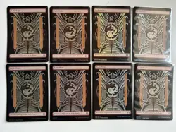 MTG Basic Lands FOIL x40 Full Art Set of 8 each Phyrexian All Will Be One - Image 5