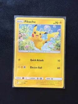 Pokemon TCG Pikachu Hidden Fates 19/68 Regular Common - Image 1