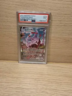 Pokemon Espeon VMAX Fusion Strike Full Alt Art #270 PSA 9 Mint - Image 1