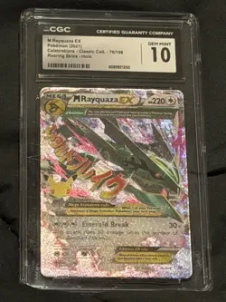 CGC 10 Mint - M Rayquaza EX 76 - English Celebrations Holo Pokemon TCG - Image 1