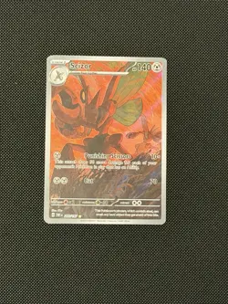 Pokemon Scizor 205/197 SV03 Obsidian Flames Illustration Rare Holo Full Art - Image 1
