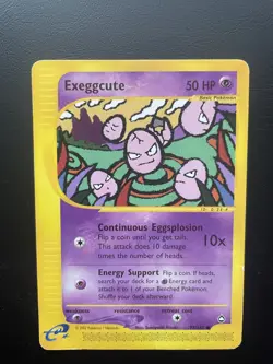 Pokemon TCG Exeggcute 77/147 Aquapolis Non-Holo Common DAMAGED - Image 1