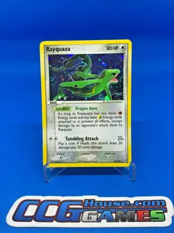 Pokemon EX Deoxys - Rayquaza 22/107 Holo Foil With Double Swirl *CCGHouse* RB - Image 1