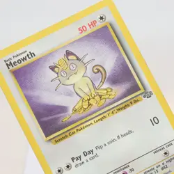 Pokemon TCG - Meowth 56/64 Jungle Common WOTC - MP - Image 1