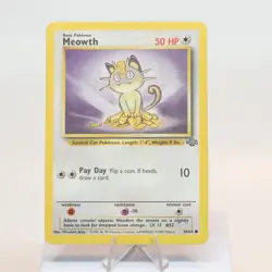Pokemon TCG - Meowth 56/64 Jungle Common WOTC - MP - Image 2