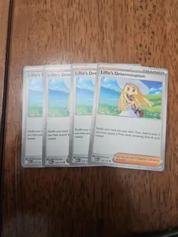 [4x Playset] Lillie's Determination 119/132 ME01: Mega Evolution Pokemon TCG - Image 1
