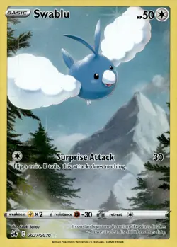Swablu #GG27/GG70 Crown Zenith: Galarian Gallery NM or Better - Pokemon Card - Image 1