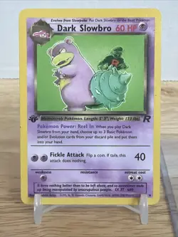 Pokemon Card - Dark Slowbro Team Rocket 29/82 Rare 1st Edition - Image 2