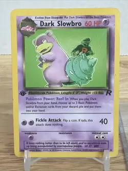 Pokemon Card - Dark Slowbro Team Rocket 29/82 Rare 1st Edition - Image 3