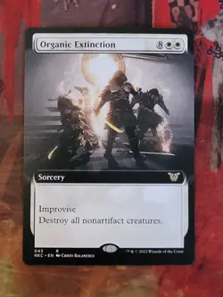 MTG Card: Organic Extinction (Kamigawa: Neon Dynasty) EXTENDED ART - Image 1