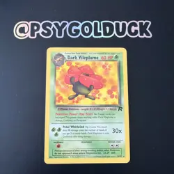 Pokemon Dark Vileplume TCG Team Rocket Card 30/82 Regular A19 - Image 1