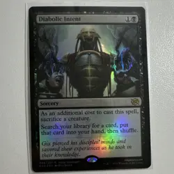 Diabolic Intent The Brothers' War Sorcery Rare Black Foil 089/287 2022 Dan Scott - Image 1