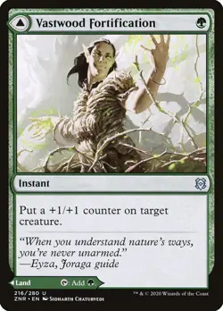 Vastwood Fortification // Vastwood Thicket Foil (216) Zendikar Rising ZNR MTG - Image 1