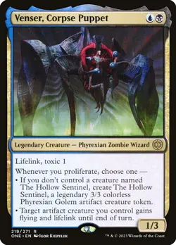 Venser, Corpse Puppet (219) Phyrexia: All Will Be One ONE MTG Magic - Image 1