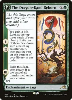 The Dragon-Kami Reborn // Dragon-Kami's Egg Extended Kamigawa: Neon Dynasty MTG - Image 1