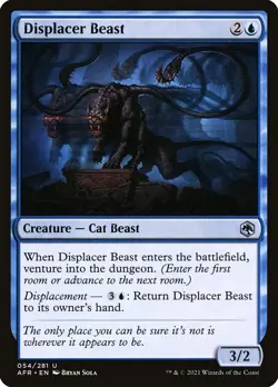 Displacer Beast Foil (054) Adventures in the Forgotten Realms AFR MTG Magic - Image 1