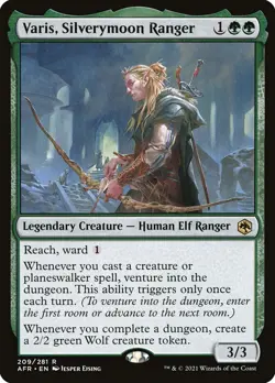 Varis, Silverymoon Ranger Foil (209) Adventures in the Forgotten Realms AFR MTG - Image 1
