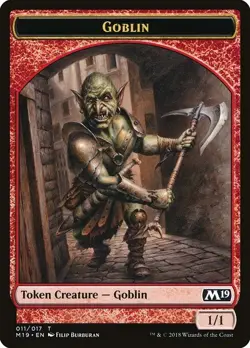 Goblin Token 10x - Red - Burburan Art - M19 Core Set 2019 MTG Magic NM - Image 1