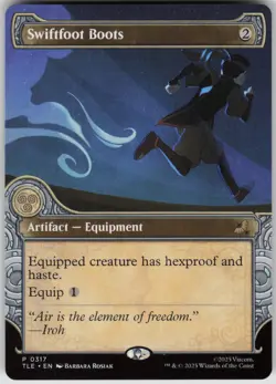 MTG Swiftfoot Boots (Showcase) Normal NM Avatar: The Last Airbender: Magic 317 - Image 1